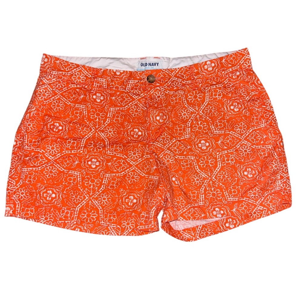Old Navy Women's Orange Floral Shorts